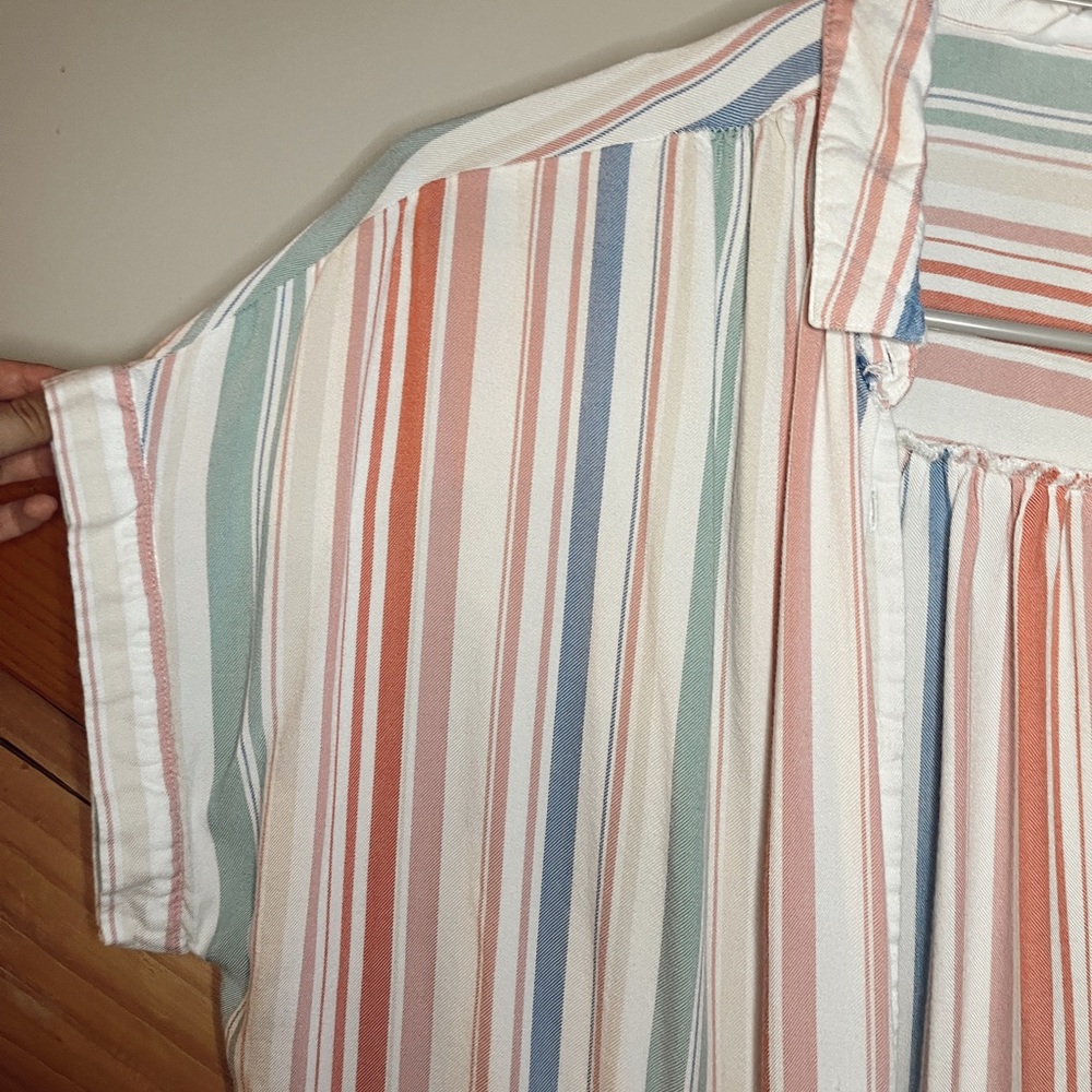 Striped oversized button down - Picture 2 of 2